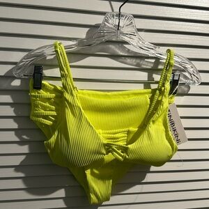 NWT TINIBIKINI Two piece swimsuit with adjustable straps and high leg bottom.